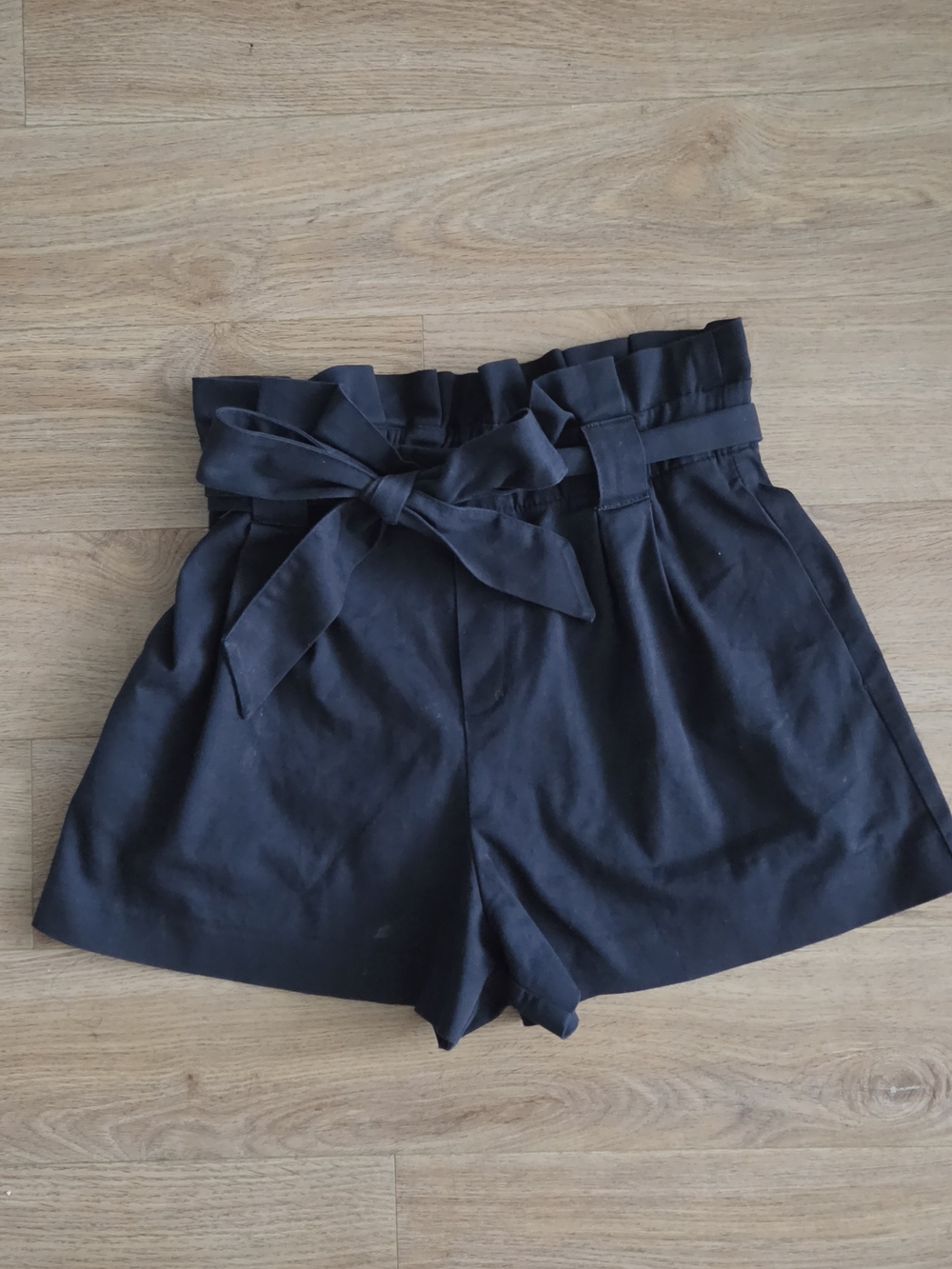 Zara High-Waist Tie Shorts